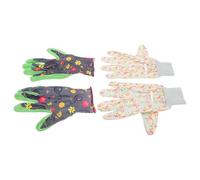 BAZEITFLOW 2 Pares Guantes de Jardinería Varios estilos para Mujer y Hombre Impermeables Resistentes a Perforaciones, Tejidos y Versátiles para Deshierbar y Hortícolas Variadas