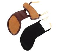 BAZEITFLOW 2 Piezas Almohadillas para Violín Soporte para Hombro y Almohadilla para Mentonera de Algodón Oveja Protección de Cuello Cómoda para Práctica Orquesta y Escuela