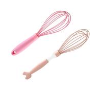 BAZEITFLOW 2 piezas Batidor Manual de Huevos de Silicona Mezclador Portátil para Batir Espumar y Mezclar Masa Utensilio de Cocina Multifuncional para Hogar y Restaurante