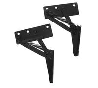 BAZEITFLOW 2 Piezas Bisagras para Sofá Cama Unidades Soporte de Elevación Negro Herraje Muebles Conectores Estabilidad Mejorada para Camas y Sofás