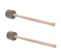 BAZEITFLOW 2 Piezas de Mazos de Batería Grandes de Espuma con Mango de Madera Ecológica, Antideslizantes, Accesorios para Percusión y Práctica Musical en Conciertos y Bares