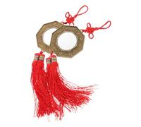BAZEITFLOW 2 Piezas Espejo Bagua Feng Shui Chino Decoración Hogar Protección contra Energías Negativas y Suerte Tradicional Cultural