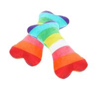 BAZEITFLOW 2 Piezas Juguetes para Perros Pequeños y Medianos Peluche Resistente con Chirriador de Peluche para Morder y Limpiar Dientes para Cachorros y Perros