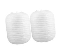 BAZEITFLOW 2 piezas Pantalla Colgante de Papel Blanca de Unidades Lámpara DIY para Decoración de Hogar Linterna de Papel para Iluminación Ambiental y Estilo Asiático
