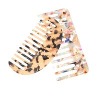 BAZEITFLOW 2 piezas Peine para Cabello de Acetato Antistático Peine de Peluquería Resistente y Duradero para Mujeres sin Tirones ni Daño al Cabelludo