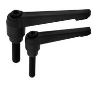 BAZEITFLOW 2 piezas Perillas Ajustables para Manillar de Bicicleta Estática Tornillos Metálicos de Fijación para Ajuste Ergonómico Bicicletas de Interior Duraderas y Compatibles para