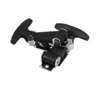 BAZEITFLOW 2 piezas Pestillo Flexible con Mango T de Acero Inoxidable para Caja de Herramientas y Capó de Motor con Absorción de y Fácil Instalación para Aplicaciones Automotrices y Marinas