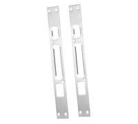 BAZEITFLOW 2 Piezas Placa de Refuerzo para Puerta Inoxidable de Pestillo para Seguridad Reforzada y Fácil Instalación Marco de Puerta