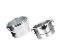 BAZEITFLOW 2 piezas Recipiente Metálico para Calentador de Cera Interior de Olla para Máquina de Depilación Fácil Limpieza Diseño Ergonómico Compatible con Varios Modelos Casa y Salón