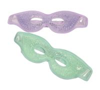 BAZEITFLOW 2 piezas Reutilizables Parche Frío para Ojos Gel de PVC Fatiga Ojeras para Dormir Casa y Viaje