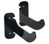 BAZEITFLOW 2 Piezas Soporte de Pared para Esterillas de Yoga Organizador Multifuncional para Almacenamiento de Esterillas y Accesorios de Ejercicio Montaje Resistente Color Negro