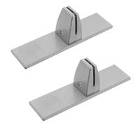 BAZEITFLOW 2 Piezas Soportes Base para Paneles Robustos Clips Sujeta Pantallas para Escritorio Abrazaderas Resistentes para Divisores Oficinas y Espacios Comerciales Pack de Unidades