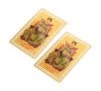 BAZEITFLOW 2 Piezas Tai Sui Cards Amulet Card para Protección y Buena Suerte Bolsa Decoración Feng Shui Año Dragón