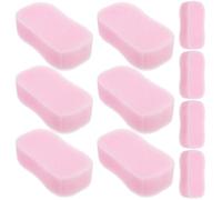 BAZEITFLOW 20 Cepillos de Esponja Cabello Rojo Tamaño Pequeño Herramienta de Peluquería para Limpiar Vello en Cuello y Orejas Accesorios para Corte y Peinado en Casa y Salón