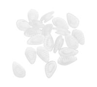 BAZEITFLOW 20 Pares Almohadillas Nasales Antideslizantes para Gafas, Silicona Transparente Triángulo, 0,5 X 0,3 Pulgadas, Repuesto para Reparación y Uso Cómodo en Gafas de Sol
