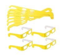 BAZEITFLOW 20 Pares Of Paper Glasses For Festivals And Parties Diffraction Glasses For Holiday Lights And Concerts Unique Neon Effect