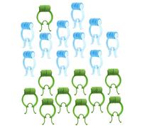 BAZEITFLOW 20 piezas Clips para Corrección y Parada de Sangrado y Flexibles Accesorios Respiratorios Cómodos para Uso Doméstico Azules y Verdes