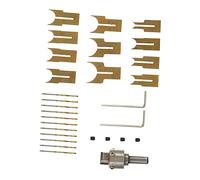 BAZEITFLOW 24 piezas Kit de Brocas para Madera para Cuentas Herramientas Profesionales para Tallado de Anillos y Elaboración de Pulseras DIY