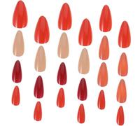 BAZEITFLOW 24 Piezas Uñas Postizas Naturales Nude Kit de Manicura para Mujer Fáciles de Aplicar y Duraderas Decoración Elegante para Diario