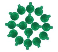 BAZEITFLOW 25 Piezas Dispensador para Loros y Periquitos Comedero y Bebedero de Resistente para Jaulas Contenedor Multifuncional para Agua y Alimento de Aves Pequeñas