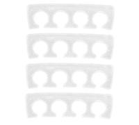 BAZEITFLOW 2pares Separadores De Dedos De Gel De Silicona Para Manicura y Pedicura Reutilizables Espaciadores Para Dedos De Pies Correctores De Juanetes y Martillo Confortables y Duraderos