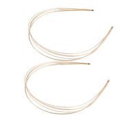 BAZEITFLOW 2piezas Diadema de Metal Multicapa para Mujeres y Niñas Accesorios Cabello Banda Cabello de Boda para Dama de Honor y Invitada