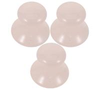 BAZEITFLOW 3 Piezas de Gua Sha Facial de Cuarzo Rosa Forma de Hongo Herramienta de Masaje Facial para Esculpido y Rejuvenecimiento Piedra Compacta para Cuidado Piel y Reducción de Bolsas