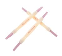 BAZEITFLOW 3 Piezas Pómez Doble Cabeza para Uñas Herramienta Multifunción para Manicura y Pedicura Removedor de Cutículas y Pulidor Fino de Portátil para Doméstico y Salón de