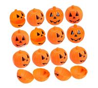 BAZEITFLOW 30 Piezas Cubos Calabaza para Halloween Caja Rellenable para Dulces y Juguetes con Diseño de Bola Estilo Máquina de Chicles para Fiesta Decoración y Premios