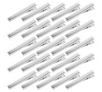 BAZEITFLOW 30 Piezas de Pelo Metálicas para Manualidades Clips de Cocodrilo Reforzados para DIY Accesorios y Lazos Broches para Cabello con Firme Paquete para Creación de Adornos