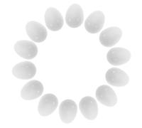 BAZEITFLOW 30 Piezas Huevos Falsos para Cría de Periquitos Huevos Sólidos de Plástico Simulación Realista para Entrenamiento y Manejo de Aves Pequeñas como Agapornis y Loros