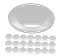 BAZEITFLOW 30 piezas Lente Óptica Convexa Doble Repuesto para Lupa con Alta Durabilidad y Aumento Claro para Estudio y Observación Científica