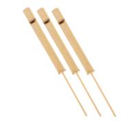 BAZEITFLOW 3piezas Silbato De Flauta De Bambú Silbato Musical Portátil Educativo Para Niño Niña y Para Llamadas De Pájaros y Entretenimiento Musical