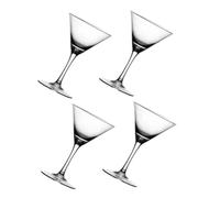 BAZEITFLOW 4 Piezas Conjunto Copas de Cóctel de Cristal Elegante Vaso Alto para Bar para Whisky Vino y Bebidas Festivas