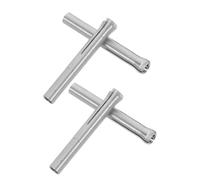 BAZEITFLOW 4 Piezas Mandril para Pulir Uñas de Tres Mordazas Mandril de Pinza para Taladro de Uñas Diseño de Rotación Estable para Uso Salón Profesional