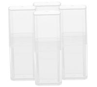 BAZEITFLOW 4 piezas Organizador Transparente para Bastoncillos y Pequeños Accesorios de Cajas Portátiles de Algodón y Palillos Compacto y Multifuncional para Baño y Tocador