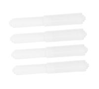BAZEITFLOW 4 Piezas Repuestos para Portarollos de Papel Higiénico con Varilla de Resorte de Plástico Soporte Resistente para Baño Compatible con Varios Instalación Sencilla