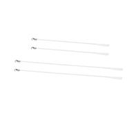 BAZEITFLOW 4 Piezas Varillas para Verticales de Varillas de Fibra de Vidrio con Gancho de Aleación Control de Luz y Privacidad para Ventanas Hogar u Oficina