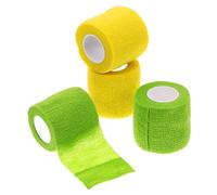 BAZEITFLOW 4 Rollos Vendajes para Tatuajes de Colores de Vendaje Elastico Autoadhesivo Agarre Antideslizante para Protección Adhesivo y Uso Mangos de Máquinas de Tatuar