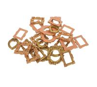 BAZEITFLOW 40 Piezas Mini Vintage Resin Picture Frames Tiny Antique Photo Display For DIY Jewelry Wall Tabletop Decor Christmas Party