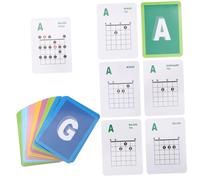 BAZEITFLOW 49 piezas Póster de Acordes de Guitarra para Pared Guía Educativa Práctica para Estudiantes y Profesores Herramienta Profesional para Aprendizaje y Práctica Rápida