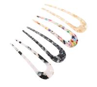 BAZEITFLOW 4piezas Horquillas Pelo De Acetato Tocado Sencillo De Forma u Horquillas Pelo De Acetato Para Tocados De Dama Fiesta o Evento