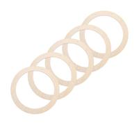 BAZEITFLOW 5 Aros de Madera para Coronas Redondas de 20 CM Soporte Circular Resistente para Manualidades Marco de Madera Natural para Decoración Navideña y DIY de Guirnaldas