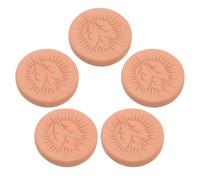 BAZEITFLOW 5 Piezas Piedras Humidificadoras de Terracota Hoja para Humidor de Cigarros, Disco Humidificador Reutilizable de 3,7 CM, Paquete de 5 Unidades para Control de Humedad y