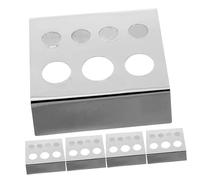 BAZEITFLOW 5piezas Estante De Colores Para Tintas De Tatuaje Organizador De Pigmentos Soporte Para Vasos De De Acero Inoxidable Para Estudio De