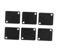 BAZEITFLOW 6 Cubiertas de Montaje para Chasis de Audio Negro de Protector de Mejora de Organización para Paneles de Pared y Montaje de Audio