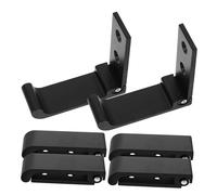 BAZEITFLOW 6 Juegos Folding Invisible Wall Hooks Aluminum Alloy Heavy Duty Coat Towel Hangers With Screws For Space Saving And Modern Home Use