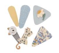 BAZEITFLOW 6 Piezas Clips de Lazo de Tela para Niñas Accesorios de Pelo Antideslizantes Ligeros y Versátiles para Uso Diario y Ocasiones Especiales Colores Primaverales Diseño Adorable