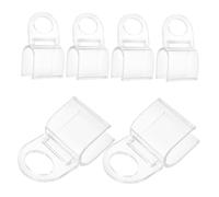 BAZEITFLOW 6 Piezas Clips para Cortinas Unidades Diseño Transparente para Fácil Instalación Agarre Firme y Compatible con Cortinas y Toldos Accesorios Prácticos para Control de Luz el Hogar