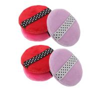 BAZEITFLOW 6 Piezas Extra Soft Round Makeup Sponge Puff For Foundation Blending And Loose Setting Powder Reusable Portable For Home Office Travel